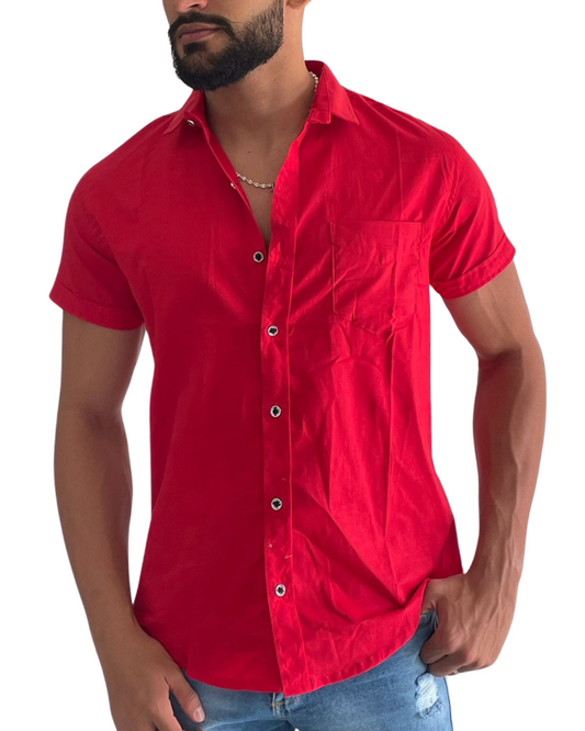 Camisa Manga Corta - ELEGANCIA E COMODIDAD
