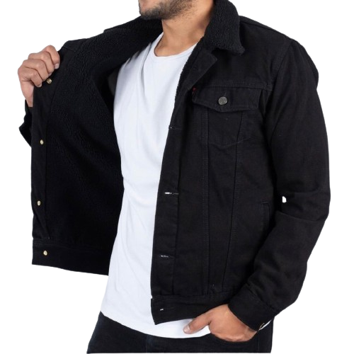 Chaqueta en jean con ovejero. Promocíon imperdible. MODELO CASUAL CLÁSICO