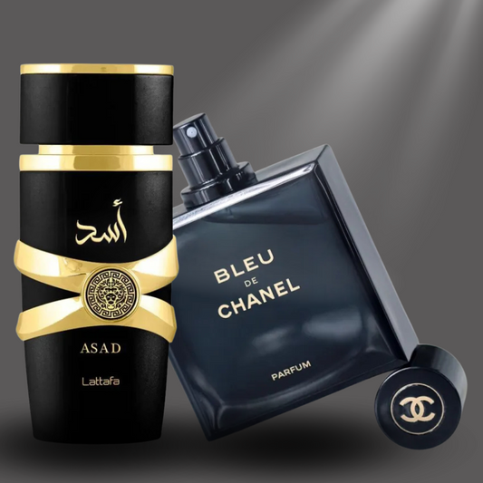 KIT DE CAMPEONES DE 2024. Blue de Chanel +ASAD. Los más deseados por los hombres y sus parejas.